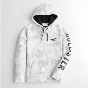 Tie-die Print Logo Hoodie